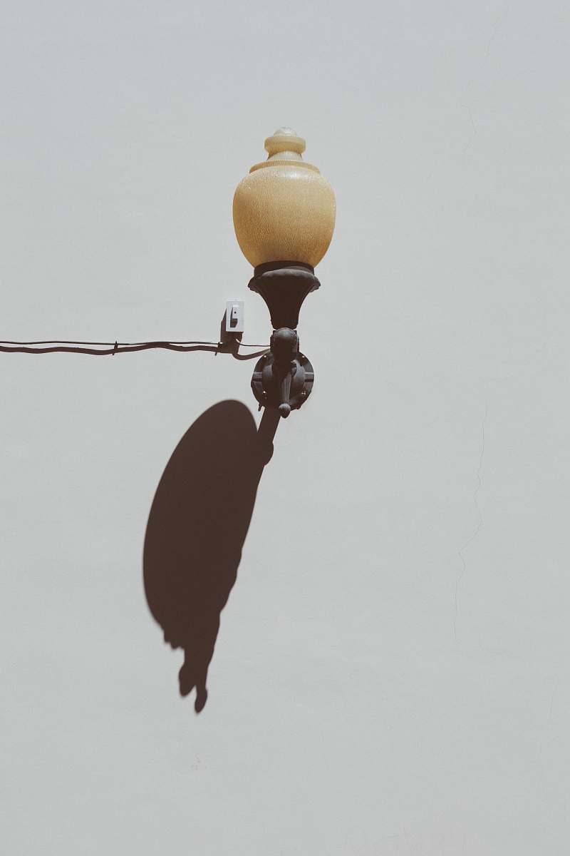 lamp post beige and black sconce lampshade